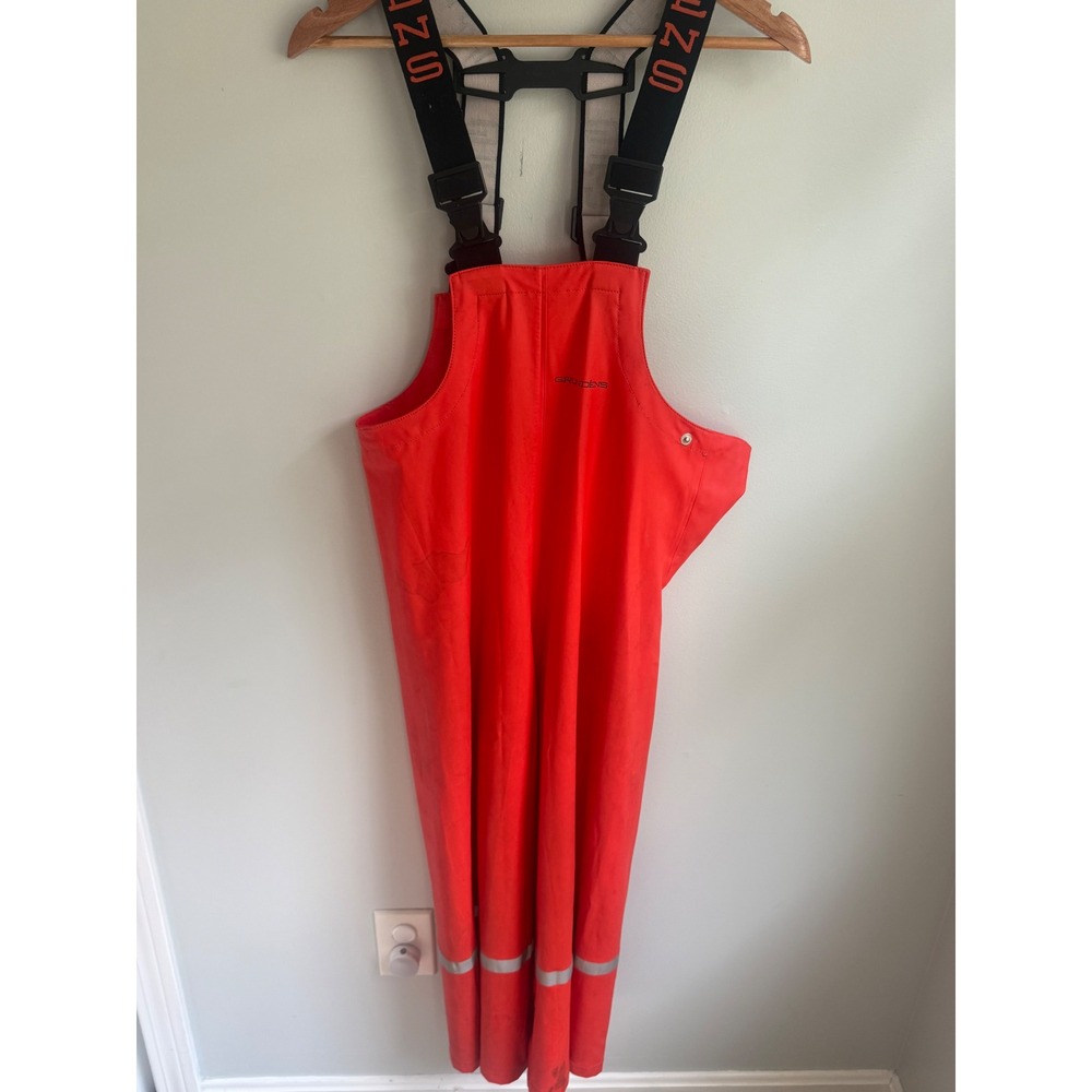 Kids High-Visibility Red Waterproof Overalls with Adjustable Black Suspenders